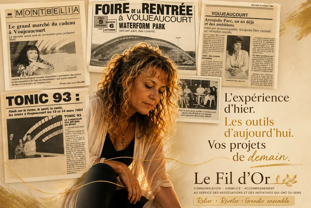 Le Fil d’Or accompagne les associations dans leur communication, leur visibilité et la valorisation de leurs projets.